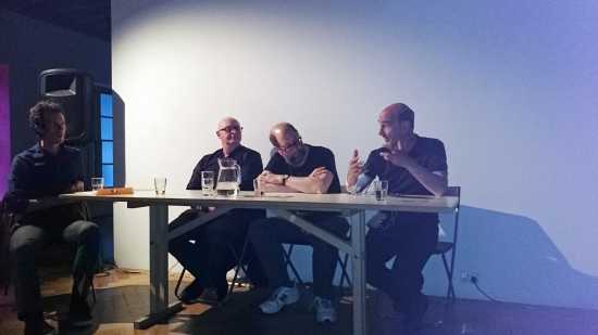 Paul Doornbusch, Warren Burt, Stelarc at More Talk Less Action, 2013