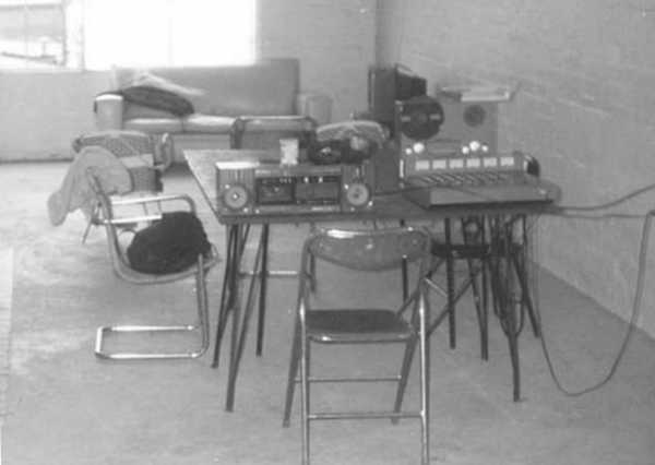 recording studio in 1990