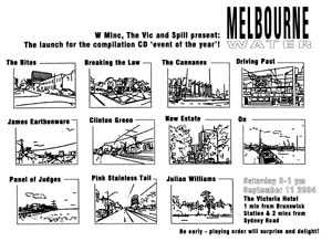launch poster for Melbourne Water compilation